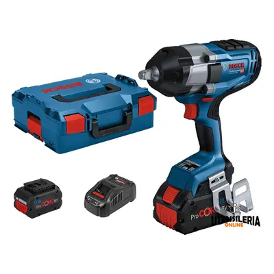 Bosch avvitatore massa battente GDS 18V-1000 C con 2 batterie 8.0Ah e valigetta