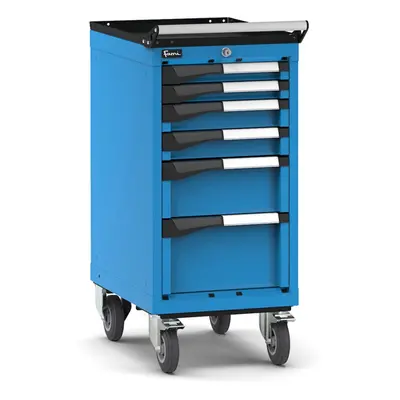 Carrello portautensili Fami Master con 6 cassetti ad estrazione regolabile blu, 408x573x922mm