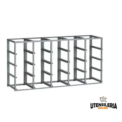 Scaffalatura monoblocco porta minuteria Fami 1025x355x885mm con 16 contenitori