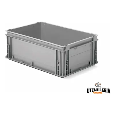 Cassetta in plastica Fami Euro Box 600x400x215mm con maniglie aperte e fondo rinforzato