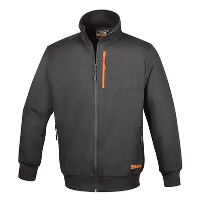 Felpa da lavoro Beta 7664G in cotone con zip lunga, (tg. XS-3XL)