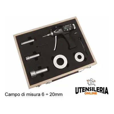 SET COMPLETI Micrometro digitale IP67 6-20mm con BLUETOOTH