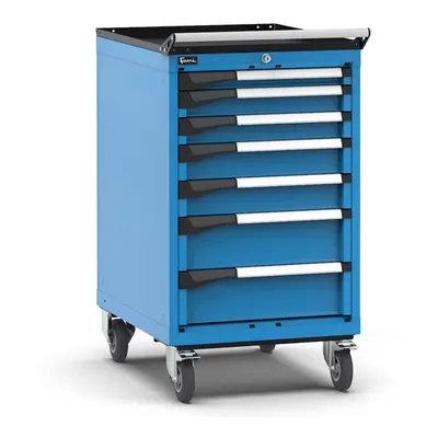 Carrello portautensili Fami Master con 7 cassetti ad estrazione regolabile blu, 561x726x1022mm