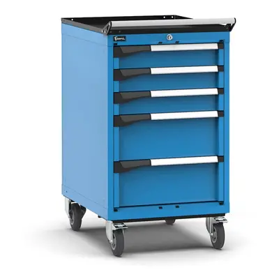 Carrello portautensili Fami Master con 5 cassetti ad estrazione regolabile blu, 561x726x1022mm