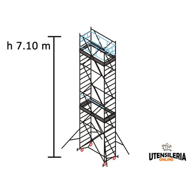 Ponteggio GRIM EU 75 Marchetti m 0.75x1.65x7.10 base estraibile �� 150