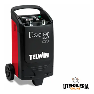 Telwin Doctor Start 630 caricabatterie multifunzione 230V 12-24V 36.5x46x75.5cm