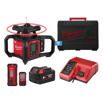 Livella laser rotante Milwaukee M18 Fuel RLOHV One-Key raggio orizzontale/verticale rosso, 1200m