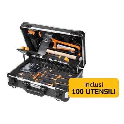 Valigia portautensili Beta Worker BW 2054E-100 con 100 utensili per manutenzione generale