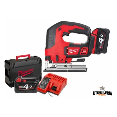 Seghetto alternativo Milwaukee M18 BJS-402C + 2 Batterie 18V 4.0Ah