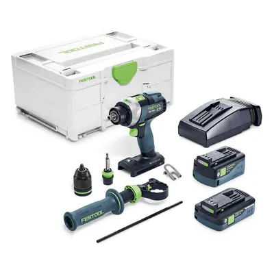 Festool Trapano avvitatore con percussione a batteria QUADRIVE TPC 18/4 5,0/4,0 I-Plus