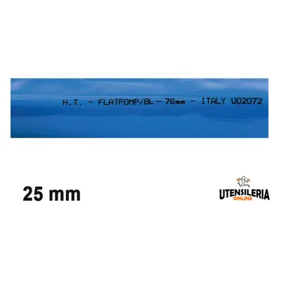 Tubo in PVC per mandata acqua FLATPOMP/B-L -10/+60��C 25mm (100mt)