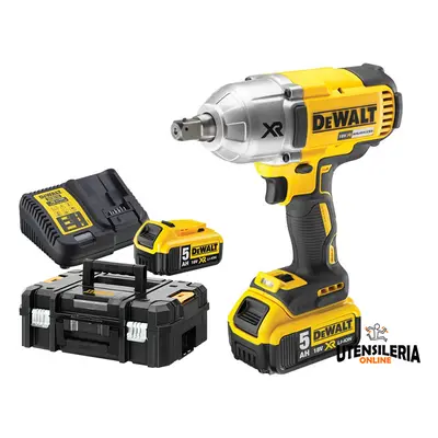 Avvitatore ad impulsi alta potenza DeWalt 18V con 2 batterie 5.0Ah in valigetta