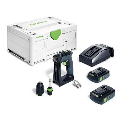 Trapano avvitatore Festool CXS 18 C 3,0-Plus in Kit con batterie e valigetta