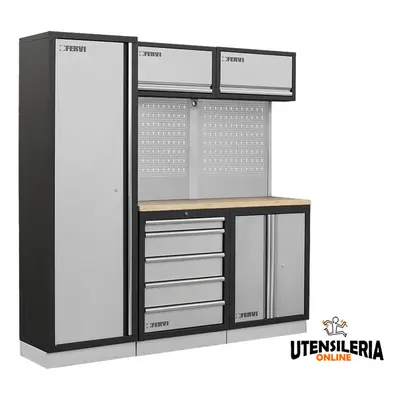 Arredamento modulare per officina in acciaio A007C Fervi 1960x498x2000 mm