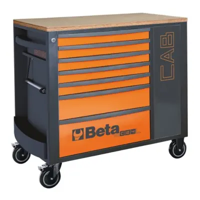 Beta carrello porta attrezzi RSC24L-CAB 7 cassetti con piano in legno