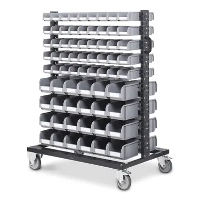 Carrello porta minuteria Fami Bin Cart 1067x668x1384mm con 120 contenitori Picking Box Air