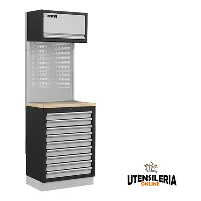 Modulo con cassettiera A007R Fervi per arredamento officina