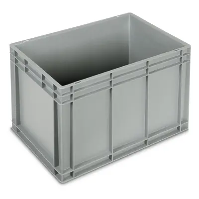 Cassetta in plastica Fami Euro Box 600x400x423mm con maniglie chiuse e fondo liscio