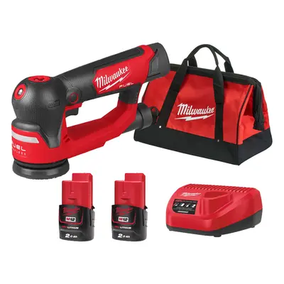 Levigatrice rotorbitale a batteria Milwaukee M12 Fuel FSDR75 platorello 75mm in Kit