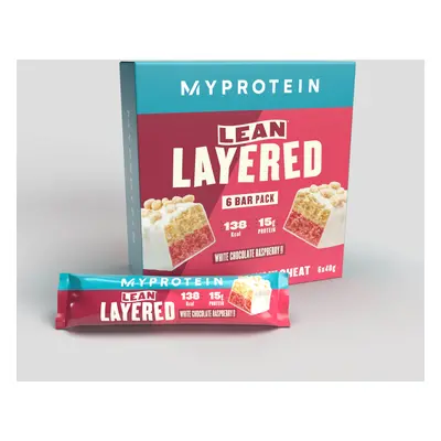 Lean layered bar - 6 x 40g - Cioccolato bianco e lampone