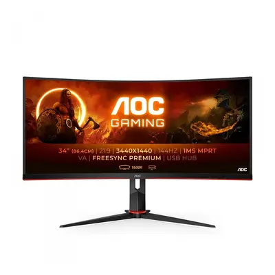 AOC G2 CU34G2X/BK Monitor PC 86,4 cm (34") 3440 x 1440 CU34G2X/BK