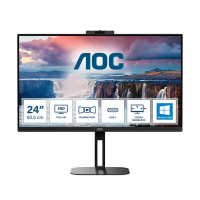 AOC V5 24V5CW/BK Monitor PC 60,5 cm (23.8") 1920 x 1080 24V5CW/BK