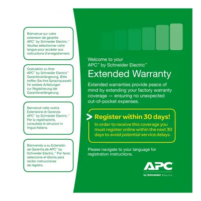 APC Service Pack 3 Year Extended Warranty WBEXTWAR3YR-SP-05