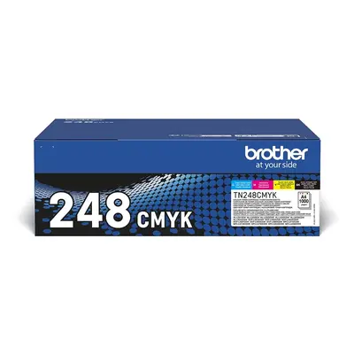 Brother TN-248VAL cartuccia toner 4 pz Originale Nero, Ciano TN248VAL