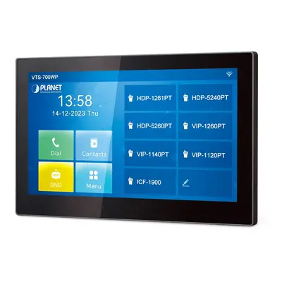 PLANET 7-inch SIP Indoor Touch sistema per video-citofono VTS-700WP