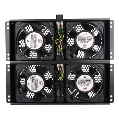 Extralink 4 WAY FAN UNIT WITH 2M EU PLUG Ventola di EX.8673