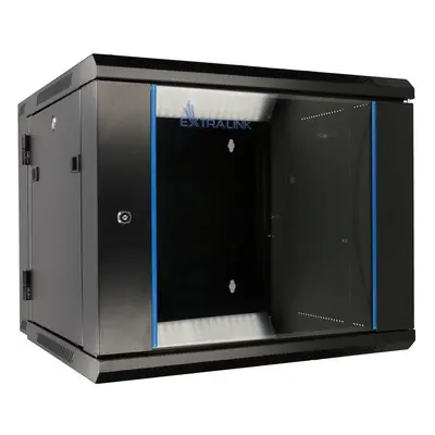 Extralink 12U 600x600 AZH Nero | Armadio per montaggio su EX.12905