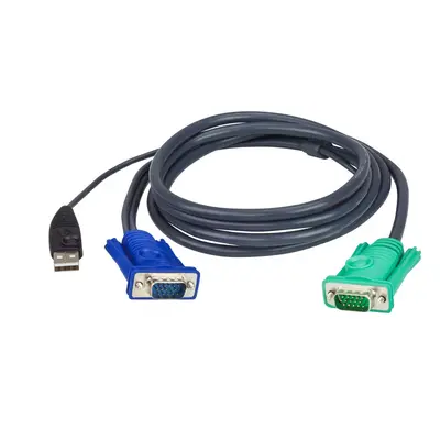 ATEN Cavo KVM USB con SPHD 3 in 1 – 3 m - 3 m - VGA - Nero 2L-5203U