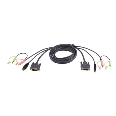 ATEN Cavo KVM USB DVI-D Single Link – 5 m - 5 m - DVI-D - 2L-7D05U