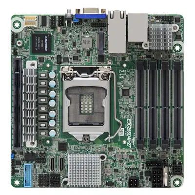 ASRock Mainboard E3C256D4I-2T mini-ITX Sockel 1200 Single E3C256D4I-2T