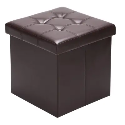 Pouf contenitore marrone 38x38x38cm 40L