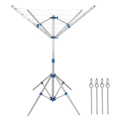 Stendibiancheria ombrello alluminio con 4 braccia e 4 piedi