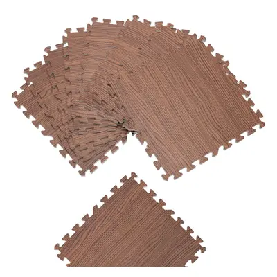 Tappeto puzzle 8 pz beige effetto legno 172x87x1cm