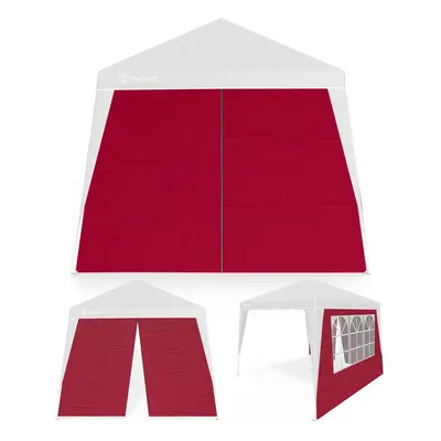 Pareti laterali per gazebo Capri 3x3m rosso