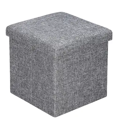 Pouf contenitore grigio 38x38x38cm 40L