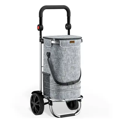 Trolley portaspesa grigio 56L 31x24x54