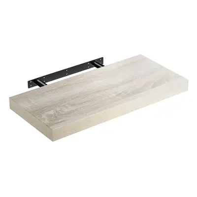 Mensola da parete 50cm rovere con supporto