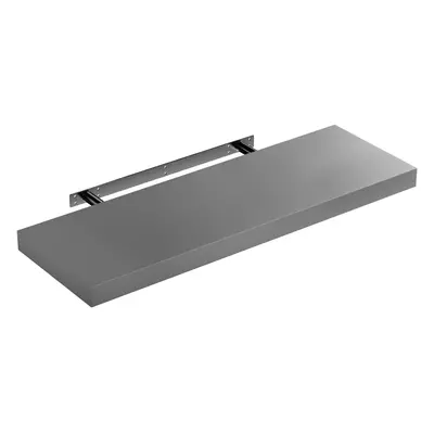 Mensola da parete 70cm grigio con supporto