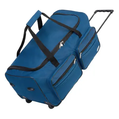 Borsone trolley da viaggio blu scuro 85l 70x36x34cm