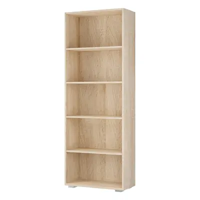 Libreria Vela 5 ripiani rovere 190x60x28cm