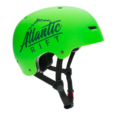 Atlantic Rift casco da skate verde fluo M regolabile