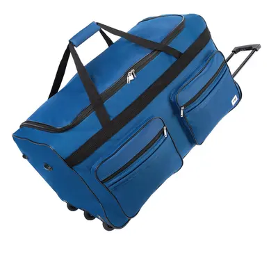 Borsone trolley da viaggio XXL blu scuro 160l 85x43x44cm