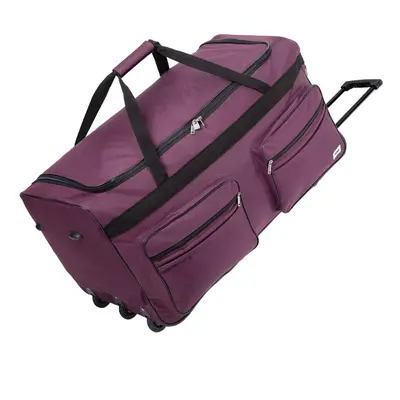 Borsone trolley da viaggio XXL viola 160l 85x43x44cm