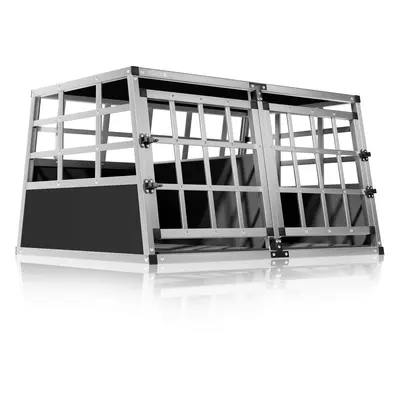 Box per trasporto cani XL alluminio 89x70x51cm