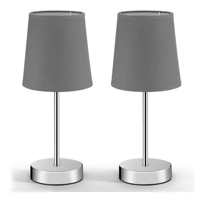 Set 2x Lampada da tavolo Lumière grigia