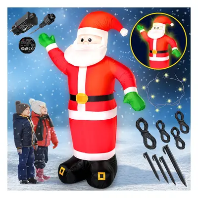 Gonfiabile Babbo Natale XXL 250cm illuminazione LED